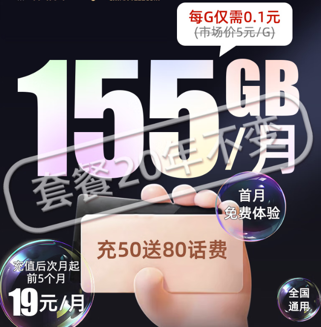 電信大流量純上網(wǎng)卡：無合約期、9元體驗(yàn)超多高速流量、官方可查